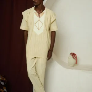 Asaa – Structured Yoruba-Inspired Tunic Set