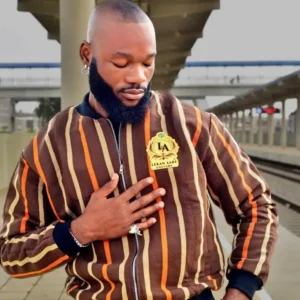 Ofi Bomber Jacket – Brown & Orange