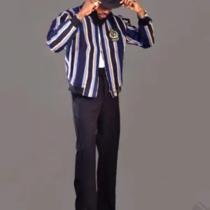 Ofi Bomber Jacket – Midnight Blue Stripe