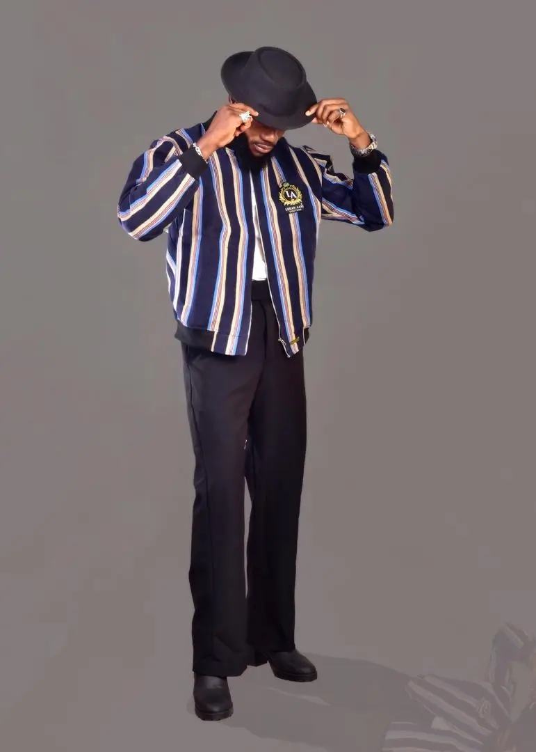 Ofi Bomber Jacket – Midnight Blue Stripe