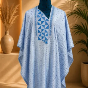 Royale Agbada – Sky Blue Agbada