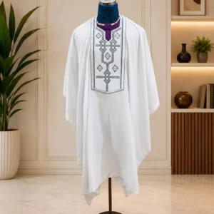 Royale Agbada – White Luxury Agbada